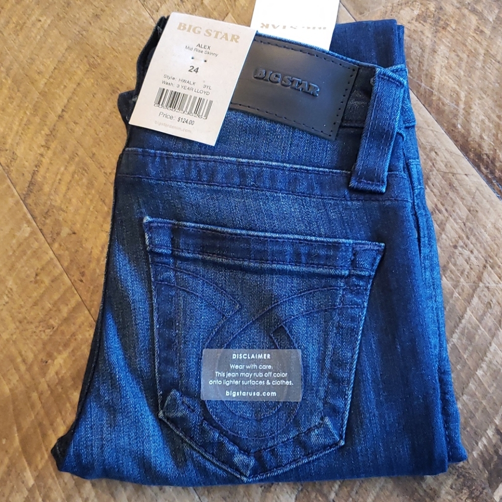 Women's Big Star Alex Mid rise Skinny Jeans